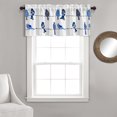 thumbnail image 1 of Lush Decor, Bleu Marine Rowley Birds Rideau de Cantonnière (Panneau Simple), 18” x 52 L, 1 of 1