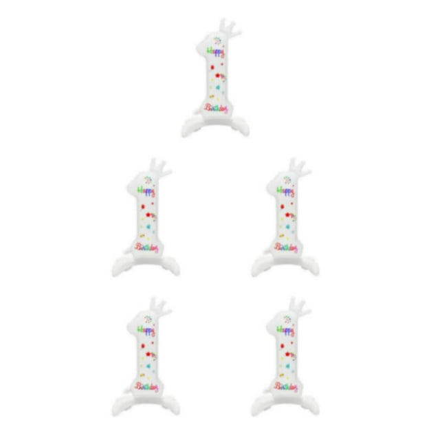 Guardoinrt White Digital Aluminum Film Balloons - Add Touch Of Elegance To Party Multiple Number 1 5Set