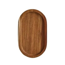 Luoshdecor Small Wooden Tray,4.7x7.9 in Oval Wood Serving Trays for Coffee Tables, Dessert, Snack, Fruit,Holiday Party Supplies