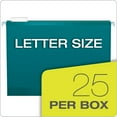 thumbnail image 5 of Pendaflex Reinforced Hanging Folders 1/5 Tab Letter Teal 25/Box 415215TEA, 5 of 7
