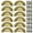 Gold, variant on Cabinet Cup Pulls Bronze, 3 inch (82mm) Antique Kitchen Cabinet Handles, 12 Pack Furniture Door Hardware Knobs with Screws for Chest of Drawers Cupboard Dresser Wardrobe