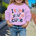 thumbnail image 2 of Boy Valentines Day Outfit Crew Neck Sweatshirt Love Print Long Sleeve Pullover Valentines Day Gifts for Kids 4-5 Years, 2 of 4