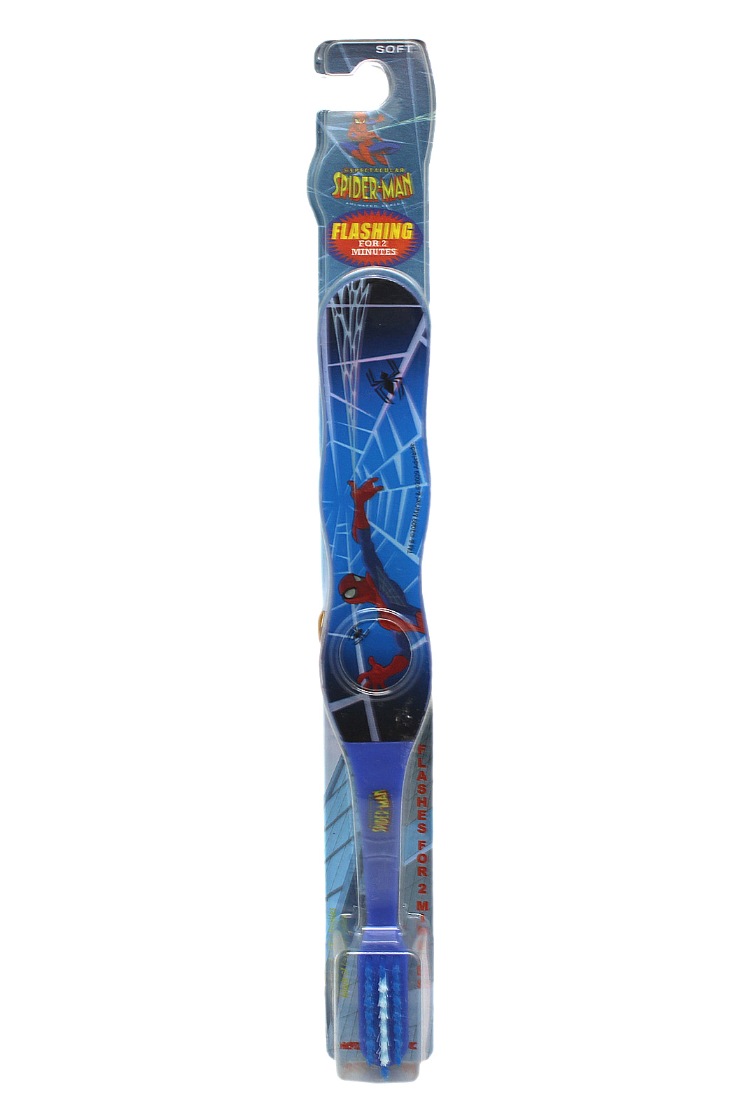 Spectacular SpiderMan Blue Timed Flashing Kids Toothbrush