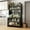 Black, variant on Montary 65" White Kitchen Pantry - Freestanding Storage w/Microwave Shelf & Drawers