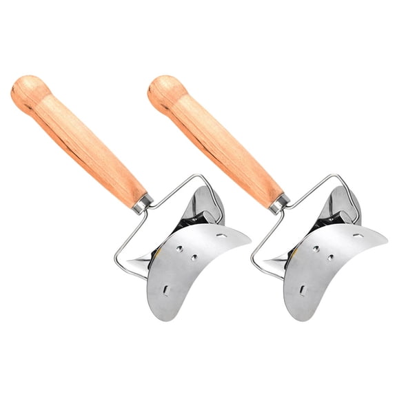 ULTNICE Wrapper Maker Dumpling Wrapper Cutter Wood and Stainless Steel 2Pack