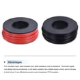 thumbnail image 3 of Cable de conexión de 24 AWG 15m/49ft, bobina de cable eléctrico flexible UL1007 negro rojo, diámetro de 1.5mm, 3 of 6