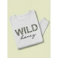 thumbnail image 3 of Wild Honey Leopard Pattern Sweatshirt Women -Image by Shutterstock, Female x-Large, 3 of 4