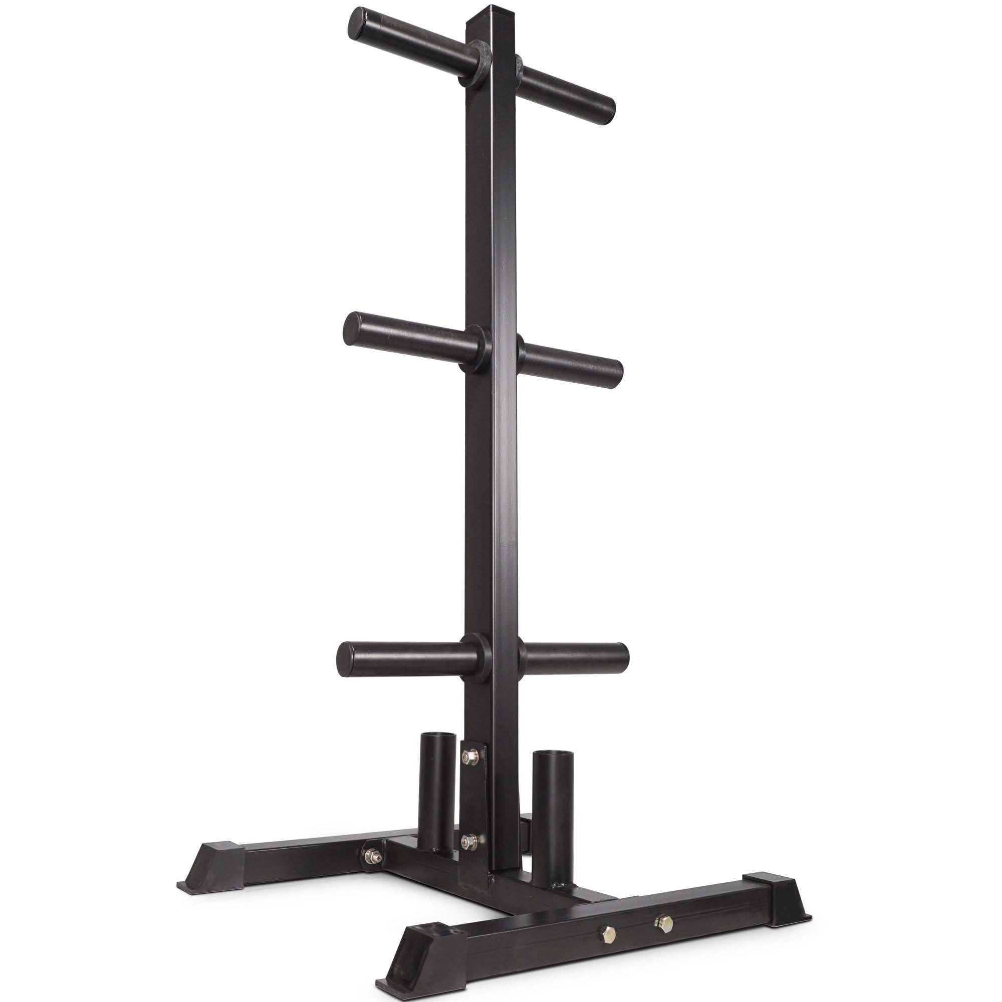 Titan Fitness Olympic 2" Weight Plate Rack, Tree & Barbell Holder Organizer Stand by Titan Fitness