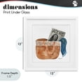 thumbnail image 4 of Stupell Industries Modern Tote & Fashion Magazine White Framed Print Under Glass, 13 x 13, by Hillary Holt, 4 of 8