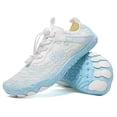 thumbnail image 3 of Men's Quick Dry Water Shoes Barefoot Swim Sneakers with Adjustable Elastic Lace, Lightweight Breathable Non Slip Aqua Shoes for Beach Hiking Kayaking Pool Walking and Fitness Training, 3 of 9