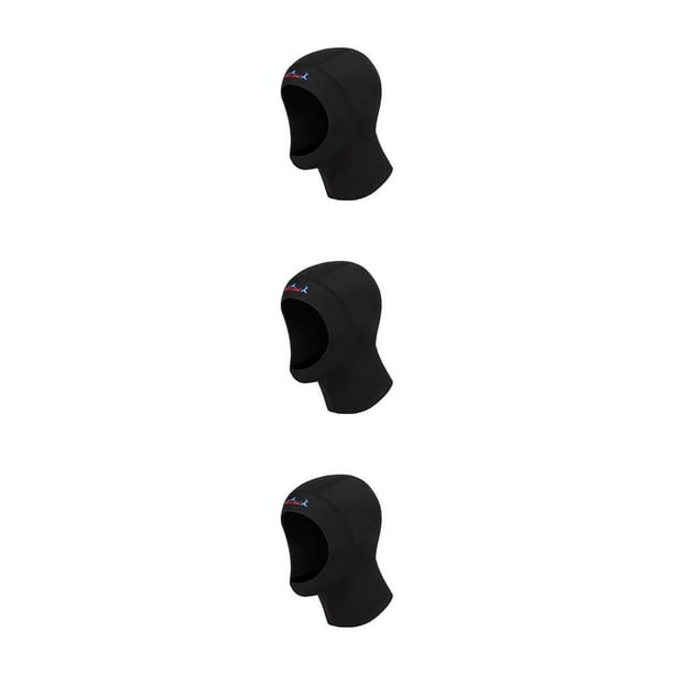 Advancent DIVE SAIL 1MM Gorros de buceo Equipo de esnórquel Sudadera con capucha de mujer Cubierta de cuello con hombro Gorro de natación para 【METRO】 3Conjunto