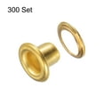 thumbnail image 3 of Kit de Ojales de Metal Uxcell de 300 Conjuntos con Ojales de 3mm 1/8" Agujero Ojales Pequeños con Arandelas para Zapatos, Ropa, Cinturones, Etiquetas, Bolsas, Tela, Cuero, Proyecto de DIY, Tono Dorado, 3 of 7