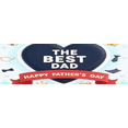 thumbnail image 4 of Heart Design Banner Father's Day Banner Crown Pattern Banner Happy Father's Day Banner for Family Gathering Dad's Day Celebration Home Decoration, 4 of 8