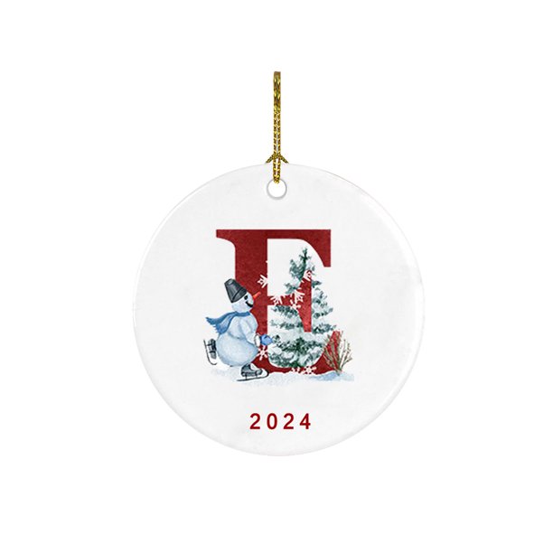 Coche Decoraciones de Navidad 2025 Nuevo 26 Carta de Navidad Muñeco de Nieve Colgante de Navidad - Colgante de Coche de Acrílico Santa Navidad Muñeco de Nieve Decoraciones