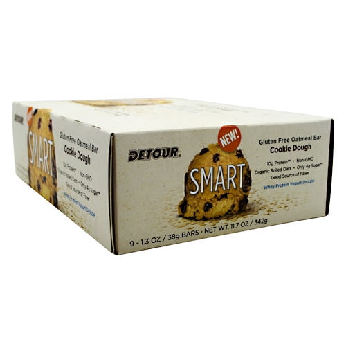 Detour Smart Bar Cookie Dough 9 1.3 oz 38g Bars by