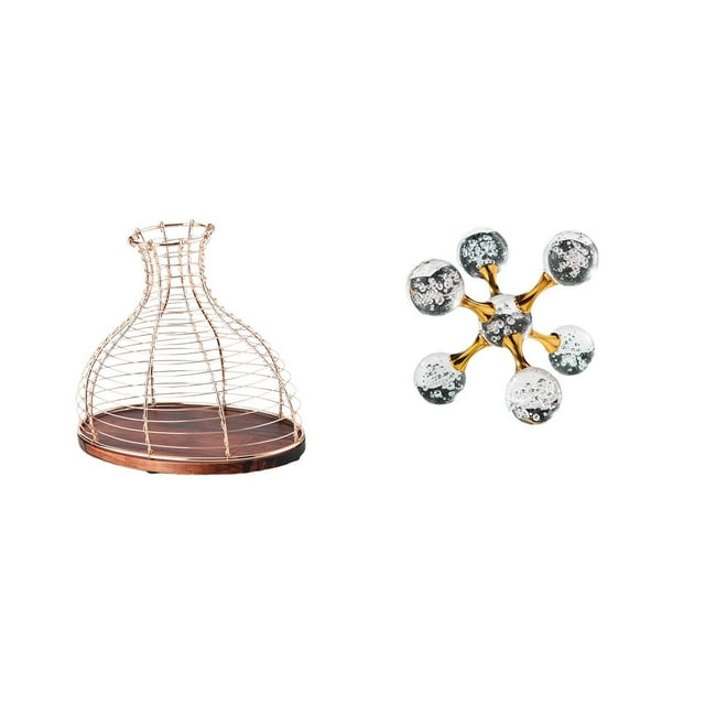 Elegante Jarrón De Corcho Con Forma De Esfera De Burbujas, Moderno Y Multiusos, Para Exhibir Tapones De Vino, Regalo único, Práctico Adorno De Mesa, Escultura Decorativa Para Cocina,
