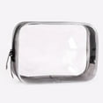 thumbnail image 6 of Walbest Clear Zipper Toiletry Bag 4 Sizes, Airport Security Approved PVC Travel Cosmetics Pouch Transparent Makeup Bag Cosmetic Bag Waterproof Shower Wash Bag Organizer for Women Men, 6 of 7