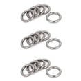 thumbnail image 1 of 20mm x 3mm Stainless Steel Webbing Strapping Welded O Rings 15 Pcs,15 x Welded Ring,silver, 1 of 4