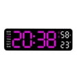 thumbnail image 2 of Reloj despertador digital, reloj de escritorio eléctrico, atenuador de brillo, decoración del hogar, moderno reloj digital montado en la pared para ad Luz roja, 2 of 8