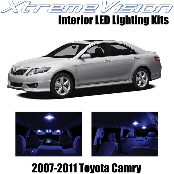 XtremeVision Interior LED for Toyota Camry 2007-2011 12 pcs Blue Interior LED Kit Installation Tool