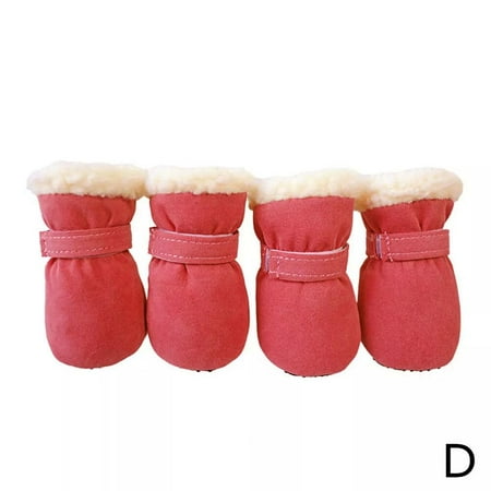 Yiokii Puppy Shoes Winter Pet Dog Anti-slip Rain Boots Footwear Thi Warm