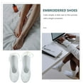 thumbnail image 5 of FESTFENDS 1 Pair Vintage Style Shoe White Toe Non-slip Breathable for Women Daily Wear, 5 of 8
