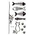 thumbnail image 1 of Pegatinas de tatuajes temporales para el cuerpo, brazo, maquillaje facial, tatuaje extraíble, corazón de amor, escorpión, flecha, pegatina con patrón de trébol de cuatro hojas, 1 of 4