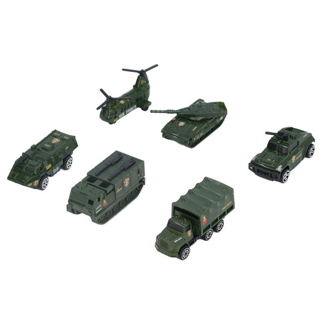 Vehículos Carretera de Vehículos Militares de Vehicles Diecast Toyes de 6 Paquetes del Ejército