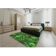 thumbnail image 5 of Ahgly Company Machine Washable Indoor Rectangle Transitional Dark Forest Green Area Rugs, 2' x 4', 5 of 7