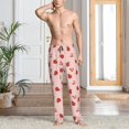 thumbnail image 4 of KLL Mens Pajama Pants for Men,Mens Lounge Pants,Funny Gifts for Men,Men's Pajama Bottoms Ladybug With Flower -XX-Large, 4 of 5