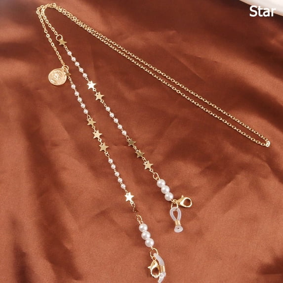 Fashion Non-slip Necklace Outdoor Eyeglass Cord Glasses Chain Holder Sunglasses Lanyard Eyewear Holder Strap STAR