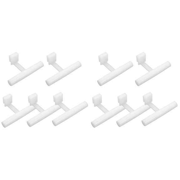 Mutmorningal 10 pcs Perch for Bird Feeder Perch with Buckle Stand Birdfeeder Acrylic Perch Accessories