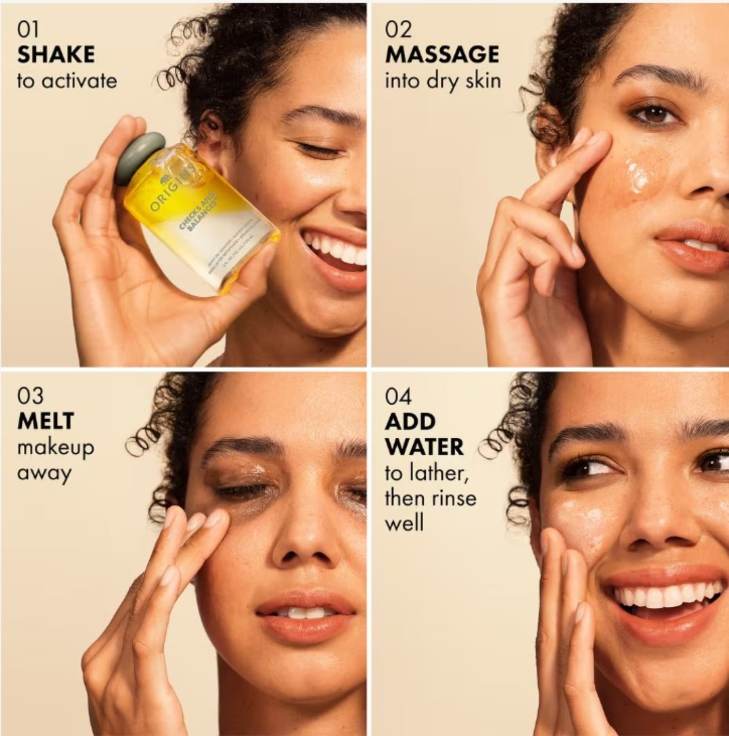 Origins Double Cleanse Checks and Balances Double Cleansing Duo - Milky Oil Cleanser and Face Wash - Travel Size