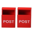 thumbnail image 1 of Miangastore Mini Mailboxes Mini Mailbox Wood Decoration Mini Room Layout 2Pcs, 1 of 8