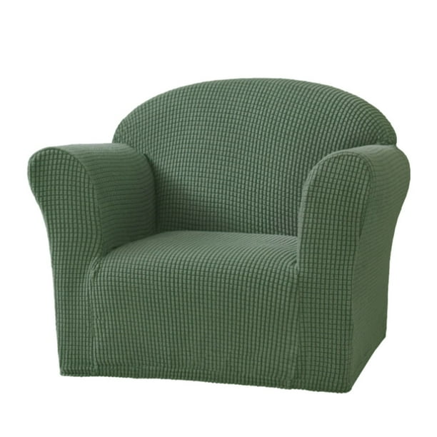 Advancent Funda elástica para silla de poliéster, excelente elasticidad, protección completa, funda elástica para sofá Decoración del hogar verde