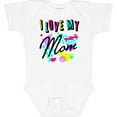 thumbnail image 3 of Inktastic I Love My Mom- 80s Retro Style Boys or Girls Baby Bodysuit, 3 of 5