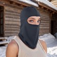 thumbnail image 5 of Unique Bargains 1 Pc Ice Silk Solid Color Balaclava Face Mask Navy Blue, 5 of 5