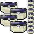 thumbnail image 1 of Luces solares de pared para exterior HMCITY de 120 LED con sensor de movimiento IP65, 1 of 6