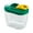 Green, variant on Aonity Grain Sealed Jar 1L Transparent, Closed Capacity Boxes Food Storage Storage Dry Compartments Cereal Canning Tanks Kitchens Restaurants and Bars Grocery Storage Jar