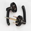 thumbnail image 3 of Right door lever with lock and key, privacy, matte black silent lock, 3 of 5