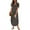 H-Grey, variant on 2025 Women's 2024 T-Shirt Summer Shirt Dresses for Women Dress Short Sleeve V Teenager Casual Dresses Neck Solid Long Dress Sleeveless Maxi Dress Side Split Casual Dresses with