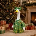 thumbnail image 5 of LEFXSMR Porch Goose Christmas Outfits, Gold Foil Gift Box Print Christmas Goose Outfit with Bow, 23" Porch Goose Outfits for Garden Yard Lawn Outdoor, 5 of 9