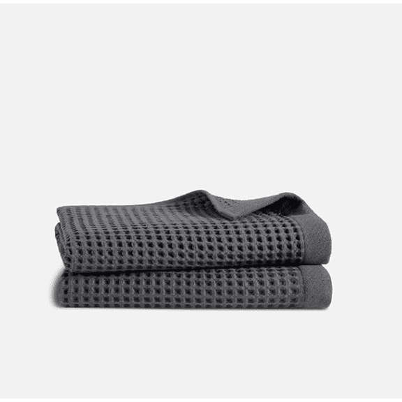 DWR - Design Within Reach Waffle Knit Hand Towel, 20x30 inches, Slate