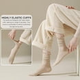 thumbnail image 3 of Xiao Hua 6pcs Womens Cotton Socks - Ruffle Turn Cuff Sock - Casual Crew Frilly Sock（Milky white）, 3 of 4
