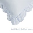 thumbnail image 5 of Unique Bargains 2-Piece Satin Ruffled Edge Pillowcases, King, Silver, 5 of 7