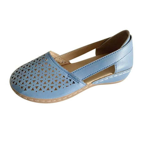 

Women Sandals Wedge Low Big Buckle Sandals Women Heel Roman Wedge Ladies Womens Sandals Fashion Elastic Strap Carved Breathable Shoes Thick Soled Ry Sandals Women Wedges Casual Sandals