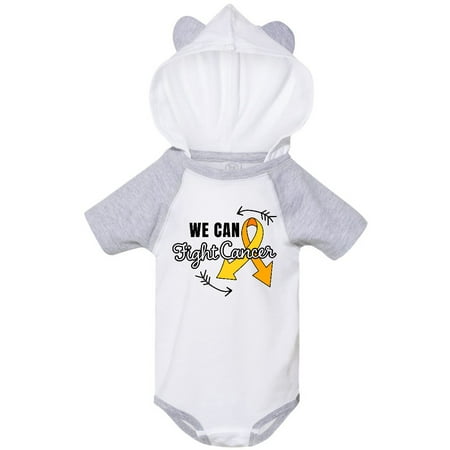 

Inktastic We Can Fight Cancer Childhood Cancer Awareness with Arrow Gift Baby Boy or Baby Girl Bodysuit
