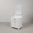 thumbnail image 3 of Water Creation Madison 30" Hardwood Single Bathroom Vanity in White/Chrome, 3 of 6