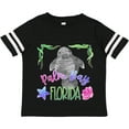 thumbnail image 3 of Inktastic Palm Bay Florida Cute Swimming Manatee Boys or Girls Toddler T-Shirt, 3 of 5
