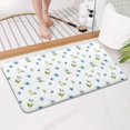 thumbnail image 4 of Pioneer Flower Floral Print Pattern Bathroom Rugs Mat, Non Slip Microfiber Bathroom Rug with Rubber Backing, Soft Mats for Bathroom Floor Tub Shower, 17"x30", 4 of 5